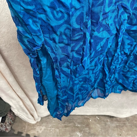 Notations clothing boho hippie skirt blue plus size 2x rayon - Picture 6 of 10